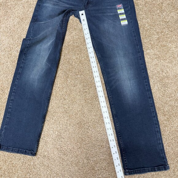 Levi's 514 Flex Straight Leg Jeans Mens 32x32 Blue Denim Cotton Stretch Low Rise - Picture 10 of 16